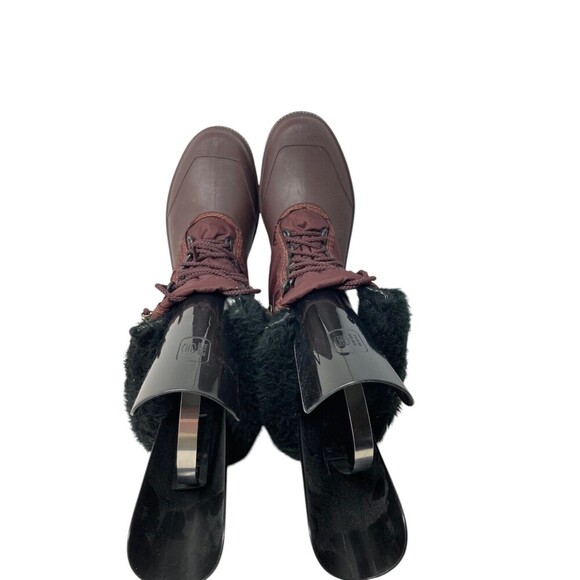Sorel Duck Boots Women's Size 10 Maroon Boho Embroidered High Ankle Winter - Picture 4 of 12
